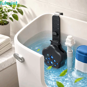 Máy làm sạch bát vệ sinh FUHUIOT, Bộ phận thay thế Hộp đựng máy tính bảng bồn cầu, Thiết kế treo silicon đa năng Dễ dàng lắp đặt Giỏ đựng đồ phòng tắm gia đình