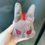 QEARY Thỏ Gothic, Nhỏ Gọn Handmade-look Halloween Plushie, Búp Bê Quirky Màu Trơn Bền Nhẹ Stitch Bunny Goth Lovers