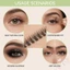 Lông mi giả thoáng khí tự nhiên Phong cách phân đoạn C Curl 7-12mm Sợi tổng hợp màu đen
