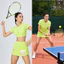 Giảm béo eo cao YONEX váy ngắn cầu lông in 3D dáng rộng nhanh khô mồ hôi đan tích hợp quần an toàn tập thể dục quần vợt yoga váy chữ A