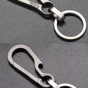 ECK Titan Bules Dụng cụ ngoài trời Hợp kim Titan Móc khóa Tiranium Bule Móc chìa khóa Phụ kiện ô tô Móc khóa Mặt dây chuyền Quà tặng cho người đàn ông HOT