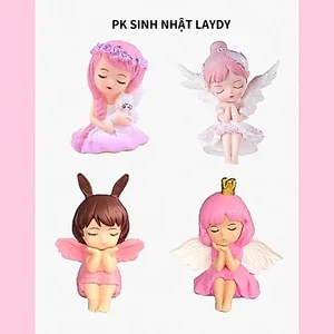 Phụ Kiện Trang Trí Bánh Kem [FREESHIP❤️] Combo 5 Em bé thiên thần, công chúa Trang Trí Bánh Kem Cho Tiệc Sinh Nhật