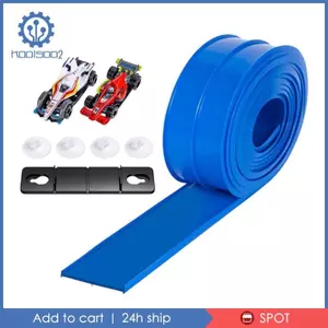 Flex Tracks Race Car Ramp Gift - Linh hoạt với 2 chiếc xe đua - Đơn giản, nhẹ, di động, đa năng kèm cốc hút - 15 Feet