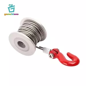 Bánh xe tời Servo RC 25-Tooth, Phụ kiện bánh xích RC tỷ lệ 1 / 10, Nhẹ và bền, Cáp thép 190cm cho AX90046 RC4WD SCX10 D