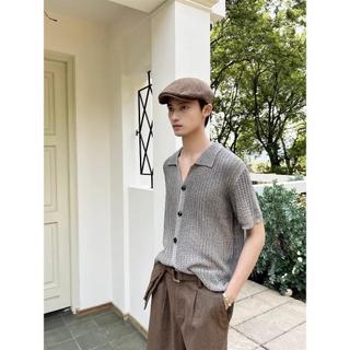 Phong Cách Mùa Hè Pháp Lười Tie-Dye Gradient Dệt Kim Cardigan Rời Che Cổ Tất Cả Trận Đấu Đan