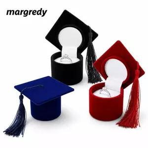 MARGREDY Bác Sĩ Mũ Nhẫn Hộp, Sáng Tạo Bác Sĩ Hình Mũ Hộp Bảo Quản Trang Sức, Hỗn Hợp Nhẫn Bao Bì Hộp Trang Sức Quà Tặng