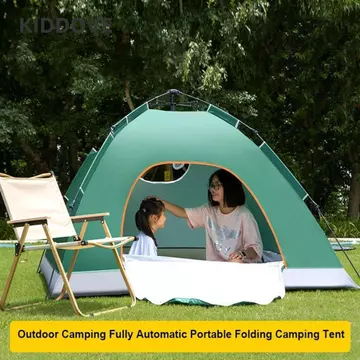 Lều cắm trại gấp KIDDOVE, Lều mở nhanh di động hoàn toàn tự động, Lều hai cửa đôi 2 người chất lượng cao Phụ kiện cắm trại ngoài trời
