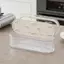 Cá tuyết ánh sáng sang trọng trong suốt chống bụi dao kéo hộp lưu trữ với nắp cho nhà bếp hộ gia đình