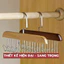 Móc Gỗ Treo Đồ Đa Năng, Móc Inox Chống Gỉ Treo Đồ Lót Tất Cà Vạt Áo 2 Dây Sang Trọng Tiện Lợi