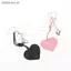# HB # Bow Heart PU Móc Khóa Dành Cho Nữ Móc Chìa Khóa Dễ Thương Có Dây Móc Khóa Thời Trang Móc Khóa Quà Tặng Cho Bé Gái Túi Trang Trí Mặt Dây Chuyền.