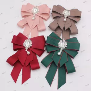 PYCOU Thắt Nơ, Đính Kim Cương Giả Handmade Ruy Băng, Retro Ruy Băng Pha Lê Vải Nghệ Thuật Cà Vạt Cổ Cho Nam Và Nữ
