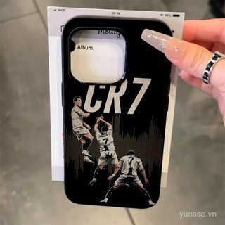 Ốp Bảo Vệ Điện Thoại Di Động Creative CR7 Cầu Thủ Bóng Đá Thích Hợp Cho iPhone 12promax 13 14 15 16 pro max xr xs 17promax 11promax 14pro 15pro Ốp Mềm Chống Sốc