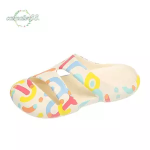 CATMALLER88 1 Đôi Dép Nữ, Giày Trượt EVA Đế Chống Trơn Trượt Thiết Kế Ngón Chân, Bề Mặt Nhanh Khô Một Mảnh Đệm Nhẹ Dép Mùa Hè Đi Bộ Hàng Ngày