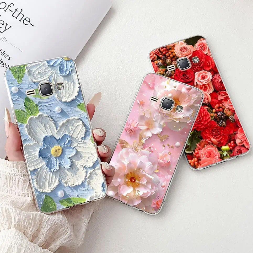 Ốp Lưng Cho Samsung Galaxy J1 2016 Ốp lưng Samsung J1 Mini Coque Hoa Bướm Rồng Động Vật Mờ Ốp Lưng Mềm