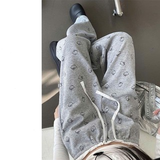 Quần nỉ in họa tiết Hello Kitty cạp trắng cực dễ thương dành cho nữ