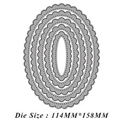 4 Loại Sóng Cơ Bản Khung Cắt Thép Carbon Khuôn DIY Giấy Thủ Công Dập Nổi Khắc Mẫu Sổ Lưu Niệm Album Ảnh Thiệp Chúc Mừng Cắt Chết