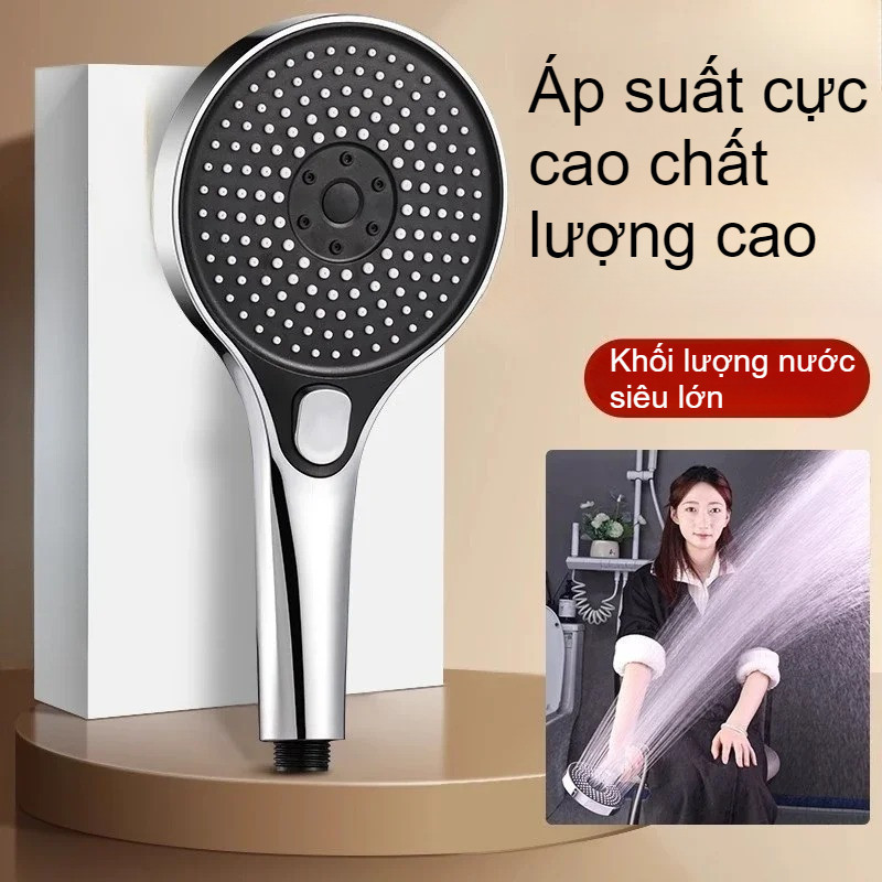 Vòi Sen Tăng Áp Siêu Mạnh, 3 Chế Độ Nước, Tích Hợp Bộ Lọc Nước An Toàn Khi Sử Dụng