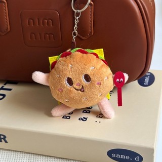 1 Chiếc Kawaii Thực Phẩm Bánh Mì Hamburger Hot Dog Pháp Khoai Tây Chiên Sang Trọng Búp Bê Nhồi Bông Mềm Sang Trọng Mặt Dây Chuyền Móc Khóa Cho Trẻ Em Quà Tặng Đồ Chơi