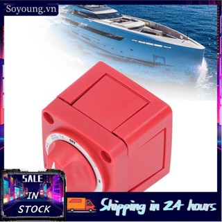 Soyoung Acouto Boat Pin Ngắt kết nối Công tắc 300A Marine 360 ​​° Xoay 4 Vị trí Giết Selector IP66 cho Yachts RVs Cars đã sửa đổi ô tô