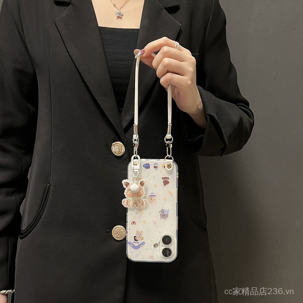 Star Puppy Tag Thích hợp cho iPhone17PROMAX Vỏ điện thoại chéo 16 Phong cách mới 15 / 14 Niche 13 / 12