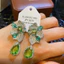 Bông tai thanh lịch Zircon sang trọng tinh tế thời trang Hàn Quốc Bán buôn