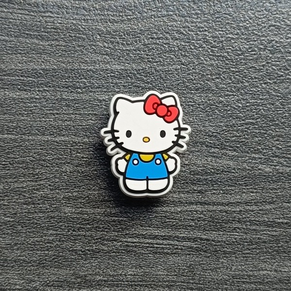 Hellokitty Phụ Kiện Giày Lỗ Dễ Thương Hoa, Thích Hợp Cho Crocs, Khóa Giày DIY, Có Thể Tháo Rời, Trang Trí