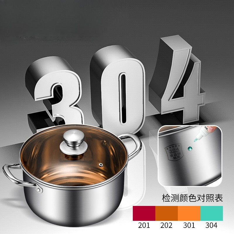 Nồi đa chức năng bằng thép không gỉ 304 dày và cao cho tất cả các loại dụng cụ nấu 18/20/24cm