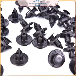 POWER 100 Chiếc 8 Mm Nhựa Đinh Tán Chốt Bùn Vạt Cản Đẩy Kẹp Cho.