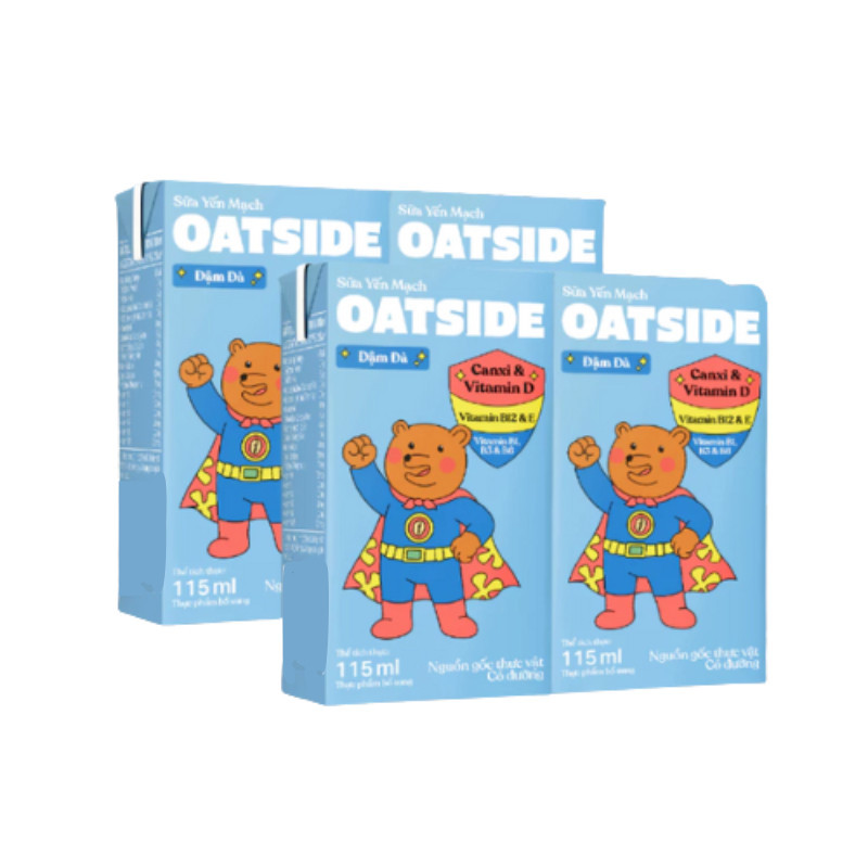 Sữa Yến Mạch Oatside Deluxe Có Đường Đa Dạng Size - Giàu dinh dưỡng từ yến mạch