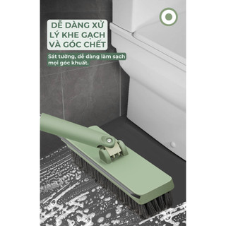 Bàn Chải Khe Gạch Tiện Lợi Buna, Tay Dài, Cọ Siêu Mảnh, Sạch Sâu