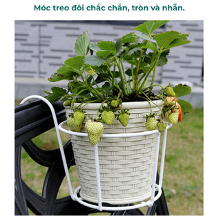 Kệ treo chậu hoa ban công sắt sơn tĩnh điện phong cách hiện đại Buna