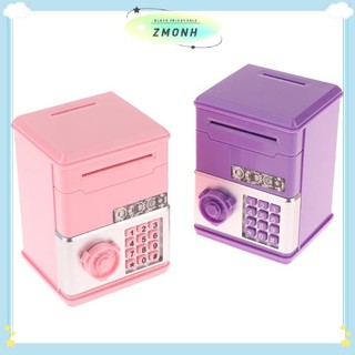 ZMONH Trẻ Em Tiền Ngân Hàng Mật Khẩu Heo Đất ATM Tiền Đồng Xu Hộp Tiền Cho Trẻ Em Sinh Nhật