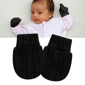 Treeling Soft Cotton Găng Tay Cho Bé Ngăn Ngừa Vô Tình Trầy Xước Mặt Găng Tay Thoáng Khí Cho Trẻ Sơ Sinh Cạnh Co Giãn 0-1 Mo