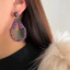 Thời Trang Hàn Quốc Tinh Tế Zircon Thanh Lịch Phong Cách Mới Nhẹ Bông Tai Sang Trọng Bán Buôn