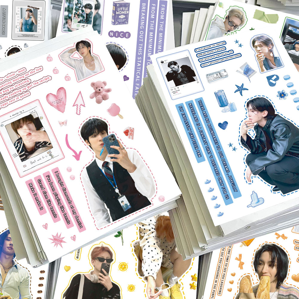 8-100 Cái ATEEZ Hàn Quốc Bé Trai Ban Nhạc VÀNG GIỜ: Part.3 Miếng Dán Ảnh Hongjoong Seonghwa Yunho Hành Lý Notebook Laptop Điện Thoại Sổ Tay DIY Kpop Sticker YM