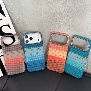 Thích hợp cho iPhone17Promax Kevlar Họa Tiết Vỏ Điện Thoại Kẻ Sọc 17Pro Sợi Carbon 17 Vỏ Bảo Vệ Hàng Spot
