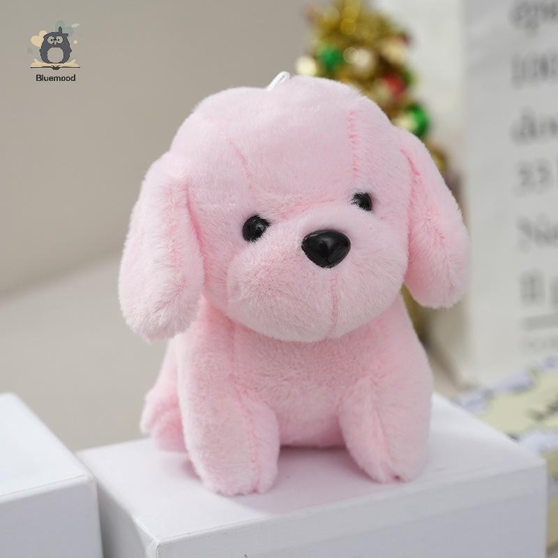 [Bluemood] Hoạt Hình Dễ Thương Ngồi Chó Con Sang Trọng Mặt Dây Chuyền Búp Bê Nhồi Bông Đáng Yêu Móc Khóa Sang Trọng Túi Cho Chó Quyến Rũ Kid Quà Tặng Mới