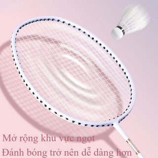 Set Vợt Cầu Lông Đôi - Lưới Căng Sẵn Bền, Thiết Kế Cầm Tay Êm Ái, Phù Hợp Người Mới Bắt Đầu