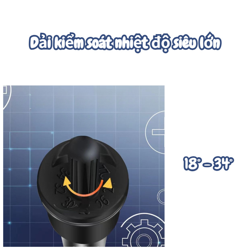 Đèn sưởi hồ cá, điều khiển nhiệt độ tự động, không làm nấu cá, có nhiều công suất sưởi để lựa chọn