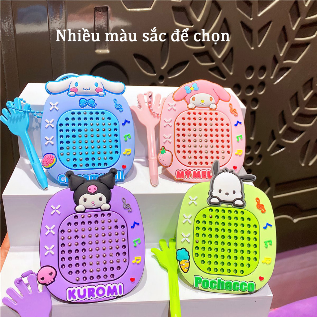 M8 Móc khóa bảng vẽ Kuromi bằng bi nam châm từ tính kèm bút MALAN
