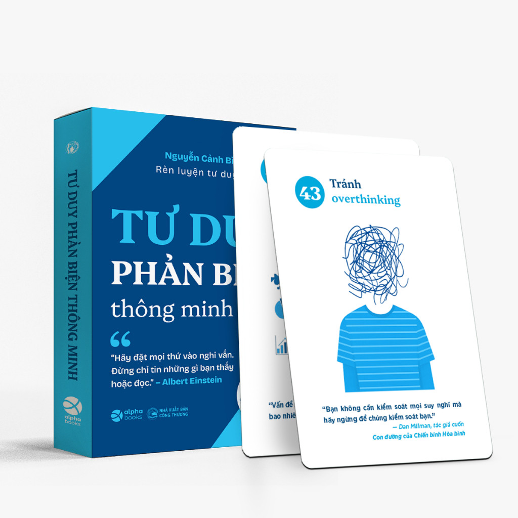 Flashcard Tư Duy Phản Biện - Rèn Luyện Tư Duy Khác Biệt & Logic (Alpha Books)
