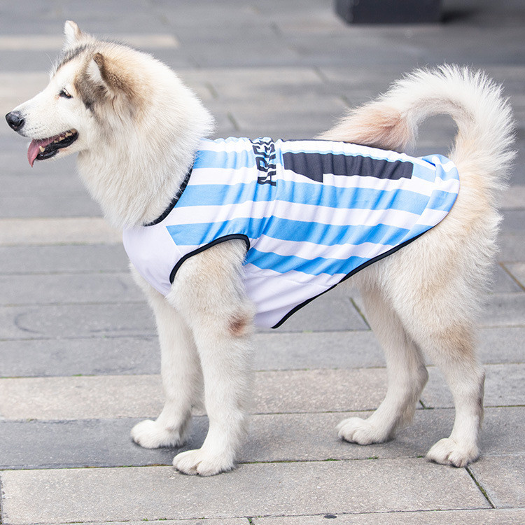 【Ready Stock】 Spring and Summer Large, Medium and Small Dogs Golden Retriever Dog Clothing Cat Clothes Pet Cat Vest World Cup Dog Clothes Supplies d4jq