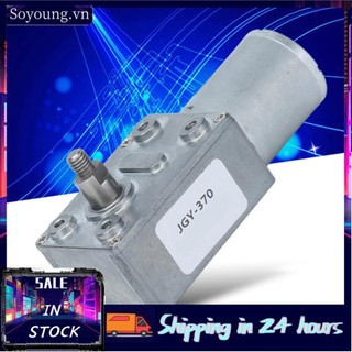 Soyoung Soyoung YWBL-WH DC12V Động cơ tự khóa Động cơ giảm tốc độ có thể đảo ngược với động cơ điện trục 8 mm? 370 Động cơ điện (6RPM)