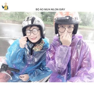 Bộ quần áo mưa nilon tiện ích, Áo mưa bộ tiện ích cho người lớn và trẻ em, áo mưa Giấy
