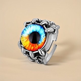Nhẫn cổ điển Gothic Evil Eye Dragon Claw - Trang sức đám cưới Halloween