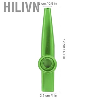 hilivn Hợp kim nhôm Kazoo di động Đối tác nhạc cụ dễ học để đi du lịch và đốt lửa trại