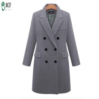 Áo khoác len nữ dáng dài, màu trơn với thiết kế đẹp mắt, phù hợp mùa thu đông