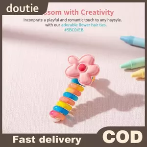 Dây buộc tóc ngọc trai thanh lịch doutie có dây điện thoại có độ đàn hồi cao dành cho nữ Sử dụng hàng ngày VN