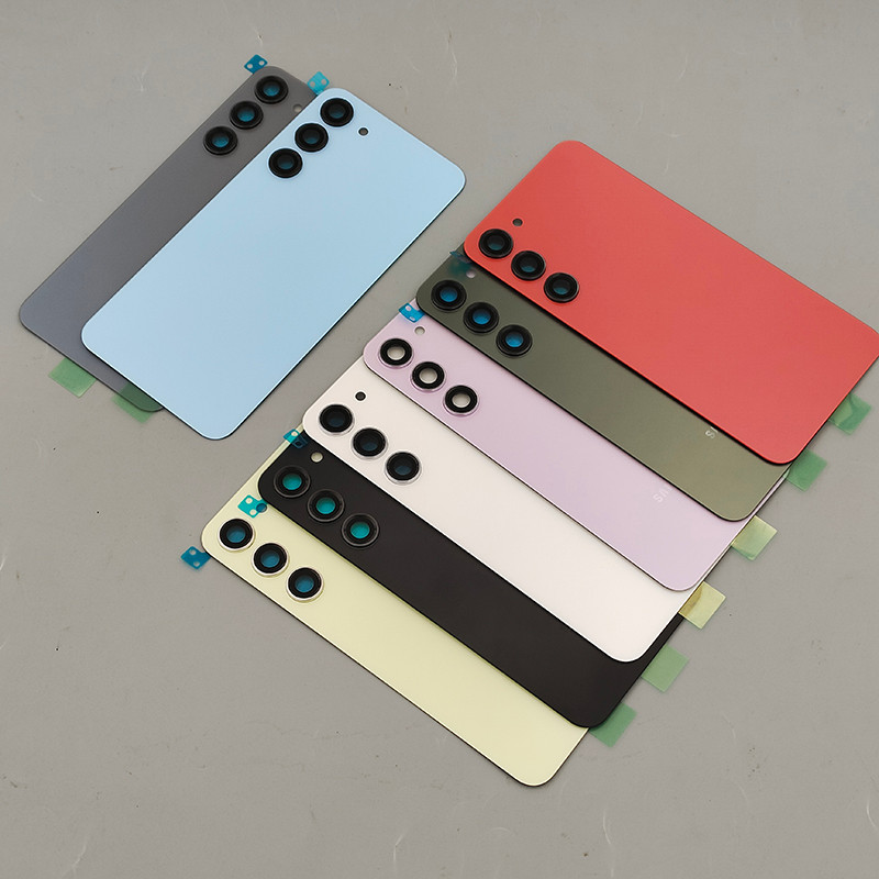 Mặt Sau Kính Dành Cho Samsung Galaxy S23 S911B S23 Plus S23 + S916B Pin Thay Thế Cửa Sau Vỏ & Ống Kính Máy Ảnh