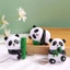 1 Chiếc Sống Động Như Thật Gấu Trúc Trắng Đen Chậm Phục Hồi Đồ Chơi Trang Trí Tiệc, Thư Giãn Fidget Chơi Và Người Bạn Quà Tặng